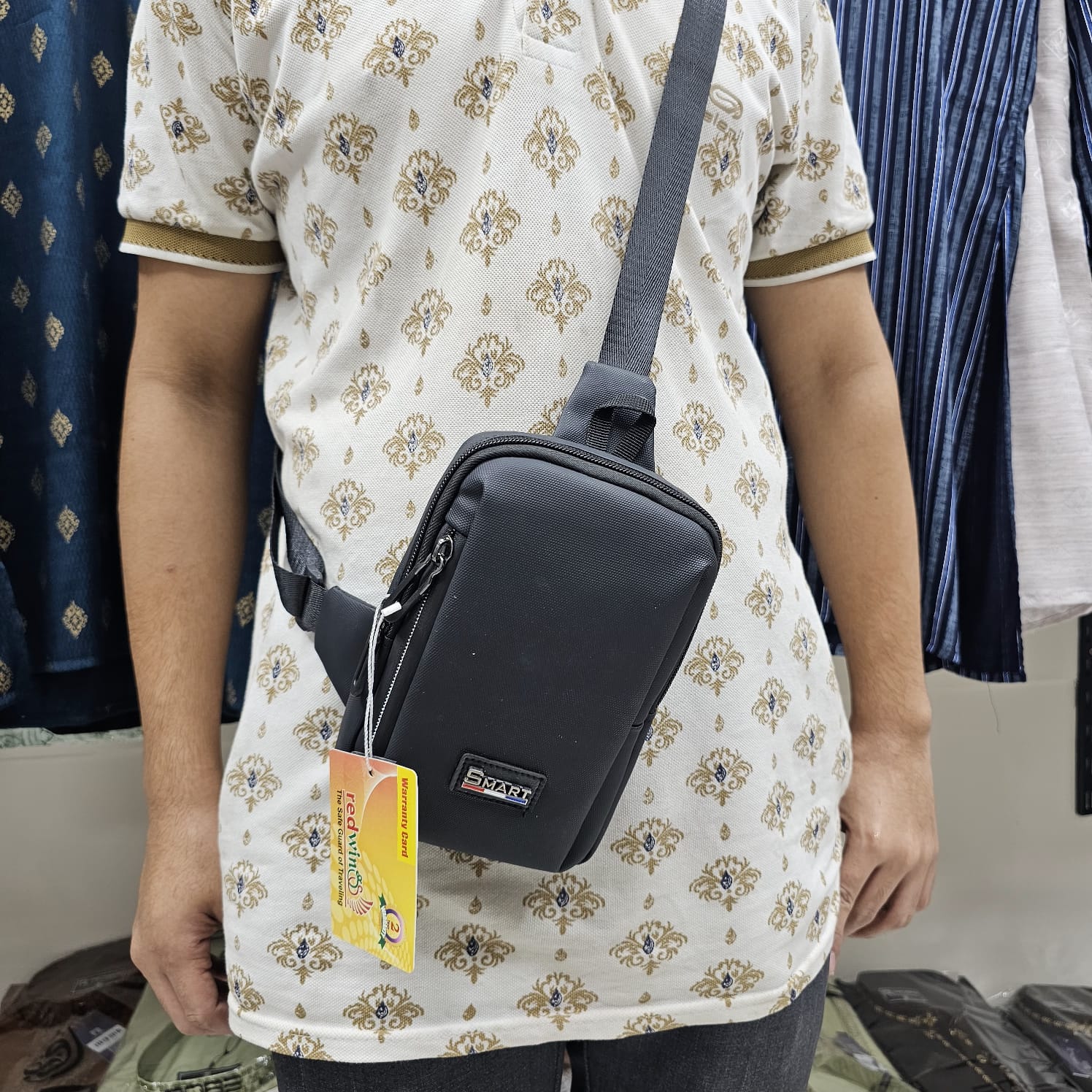Buy Solid Color Square Men Bags Fashion Zipper Canvas Crossbody Bag  at best price in Bangladesh