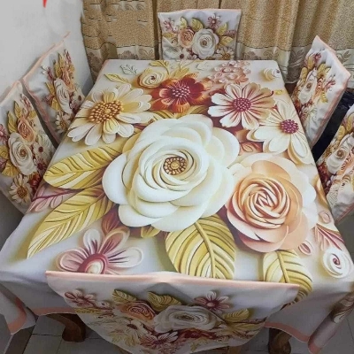 Buy china-premium-3d-print-table-cloth-set-ms-792 at Best Price In Bangladesh