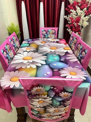 Buy china-premium-3d-print-table-cloth-set-ms-793 at Best Price In Bangladesh