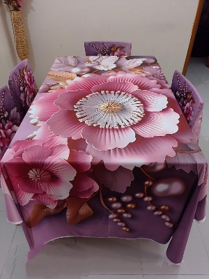 Buy china-premium-3d-print-table-cloth-set-ms-794 at Best Price In Bangladesh