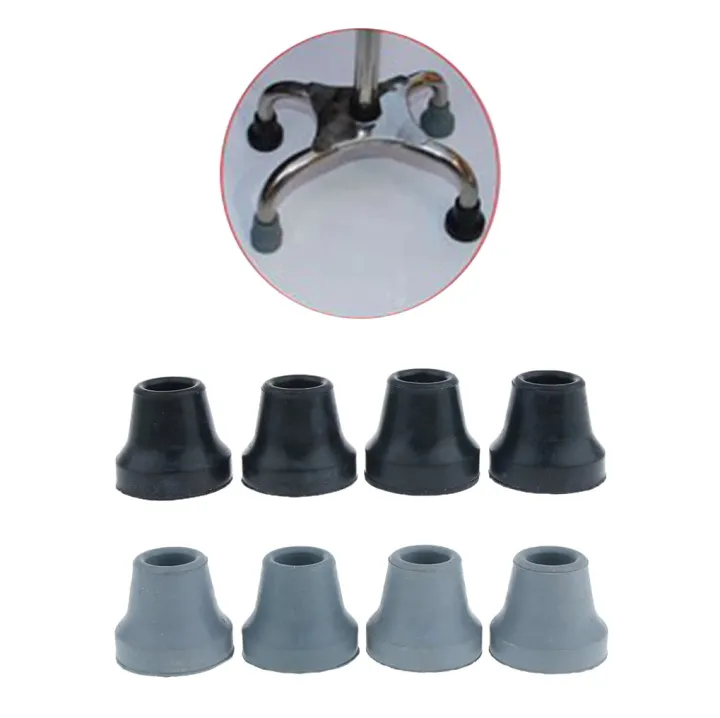 Buy 4pcs 5/8 inch (16mm) Soft Replacement Rubber Tip for Walking Stick - Crutch Stability and Support best price in Bangladesh