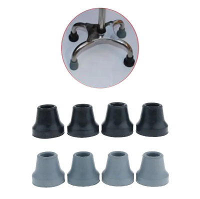 Buy 4pcs 5/8 inch (16mm) Soft Replacement Rubber Tip for Walking Stick - Crutch Stability and Support best price in Bangladesh
