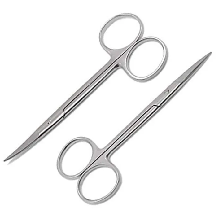 Buy  2 Iris Scissors 4.5" Curved & Straight Surgical Dental Instruments  Online in  at Best Prices in Bangladesh