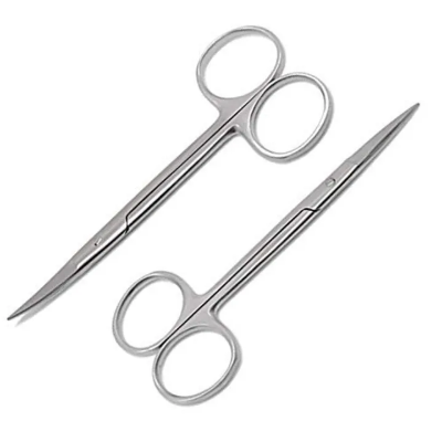 Buy  2 Iris Scissors 4.5" Curved & Straight Surgical Dental Instruments  Online in  at Best Prices in Bangladesh