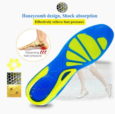 Buy Silicone Non-Slip Gel Soft Sport Shoe Insoles Massaging Insole Orthopedic Foot Care For Feet Shoes Sole Shock Absorption Pads at best price in Bangadesh