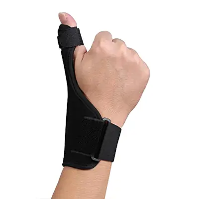 Buy Thumb Brace Spica Splint Support - Neoprene Reversible Thumb Stabilizer for Pain, Sprains, Strains, Arthritis,Tendonitis, Carpal Tunnel & Trigger Thumb Immobilizer [Fits for both hands]Best price in Bangladesh