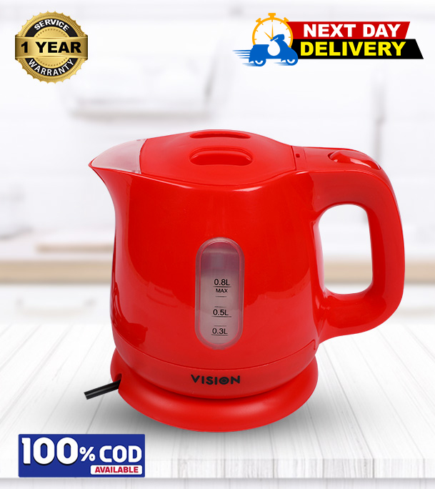 Picture of VISION Electric Kettle REL-VSN-EK-01 0.8 L Red 