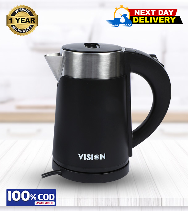 Picture of VISION Electric Kettle 1 Liter VIS-EK-013 (ROYAL) Black 