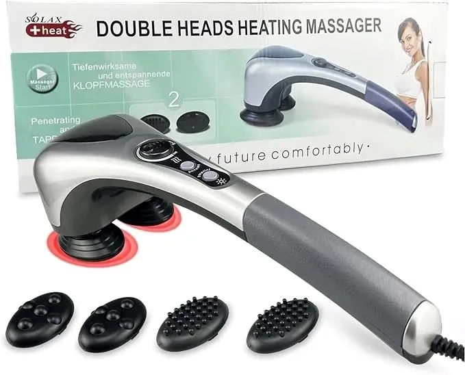 Buy Electric Neck Hammer Dual-Head Vertebra Roller Back Hot Compress Massage Stick Portable Shoulder Cervical Spine Massage Online in  at Best Prices in Bangladesh