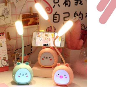 Picture of Rehenbsem Cute Bunny Desk Lamp, Portable LED Desk