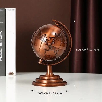 Picture of World Map 3D Rotating Glove Decoration Gift- Golde