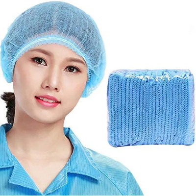 Buy built with passion Disposable Bouffant Caps for Surgical, Restaurants & Home Use, 100 Pieces, (Blue  Best price in Bangladesh