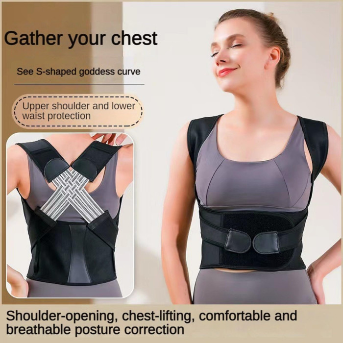 Picture of Premium Adjustable Back Posture Corrector Belt for