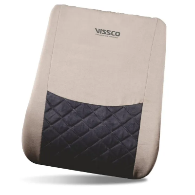Buy vissco-smart-orthopaedic-back-rest-pain-relief-pillow-for-car-seat-and-office-chair-lumbar-cushion-for-back-pain-relief-universal-grey Best price in Bangladesh