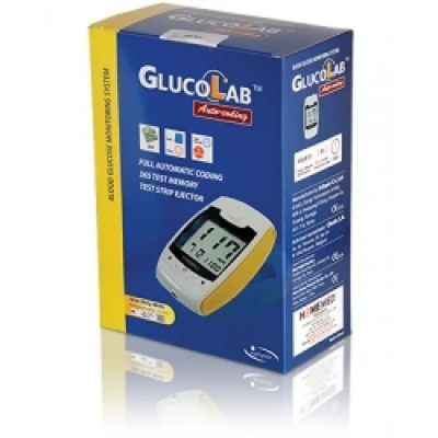 Buy glucolab-fully-automatic-blood-sugar-testing-glucometer-machine-with-25-strips Best price in Bangladesh