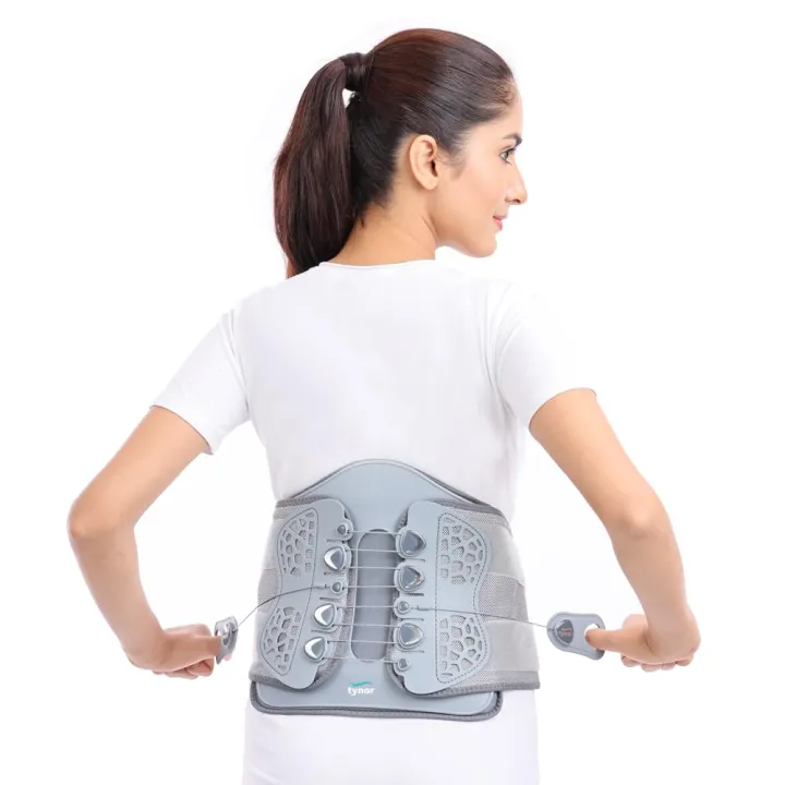 Buy Tynor Lumbo Lacepull Brace Price in Bangladesh | Corset Belt for Disc Injury, Back Muscle Spasms, Pre and Post Spine Surgery Protection at best price in Bangladesh