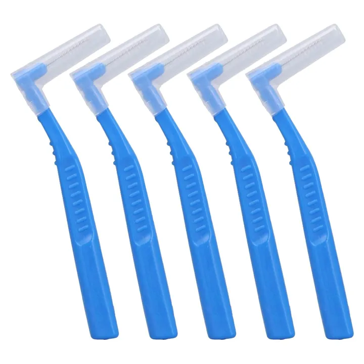 Buy l-shaped-interdental-brushes-for-between-teeth-and-gums5pcs-angle-interdental-brushes-brush-micro-tight-cleaner-plaque-removal-6-sizesblue-5pcs-angle-interdental-brushes-l-shaped-interde Best price in Bangladesh