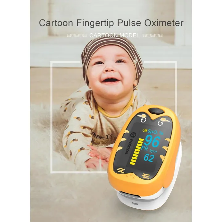 Buy Baby Finger Pulse Oximeter Pediatric Oximeter SpO2 PR OLED Rechargeable Children kids Pulsioximeter price in Bangladesh
