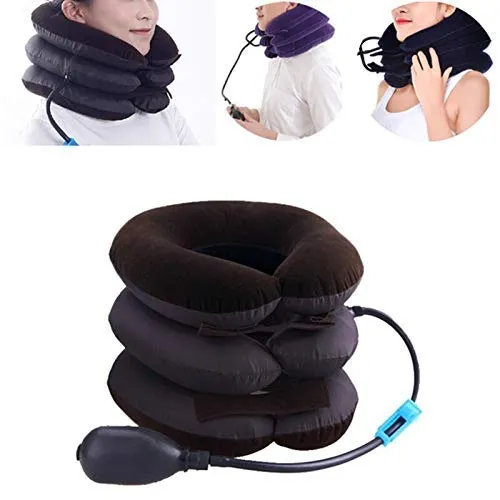 Buy Neckline Pillow Pneumatic Air Bag 3 Tier Inflatable for Cervical Spine Neck Rest Support Massagers Pillow Neck Pillow for Back Pain, Sleeping Travel, Car seat price in Bangladesh