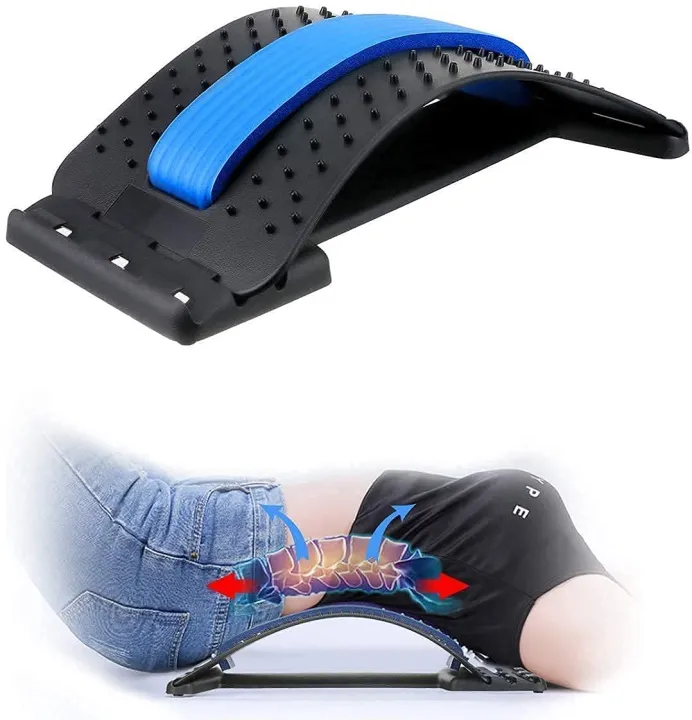 Buy Magnetic Therapy Back Massager Stretcher Neck Stretch Tools Massage Cervical Pillow Lumbar Spine Support Corrector pain Relief price in Bangladesh