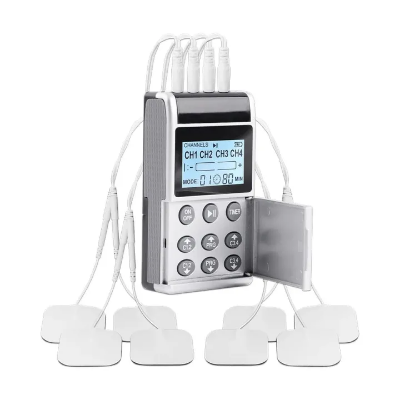 Buy 15 Modes 4 Output Channel PMS Eletric Professional Muscle Stimulation Physiotherapy Tens Electrodes Machines Body Massager Pads at Best price in Bangladesh