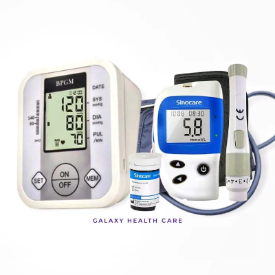 Buy fully-automatic-upper-arm-digital-blood-pressure-monitor-with-glucometer-machine-with-10-test-strips-combo-pack Best price in Bangladesh