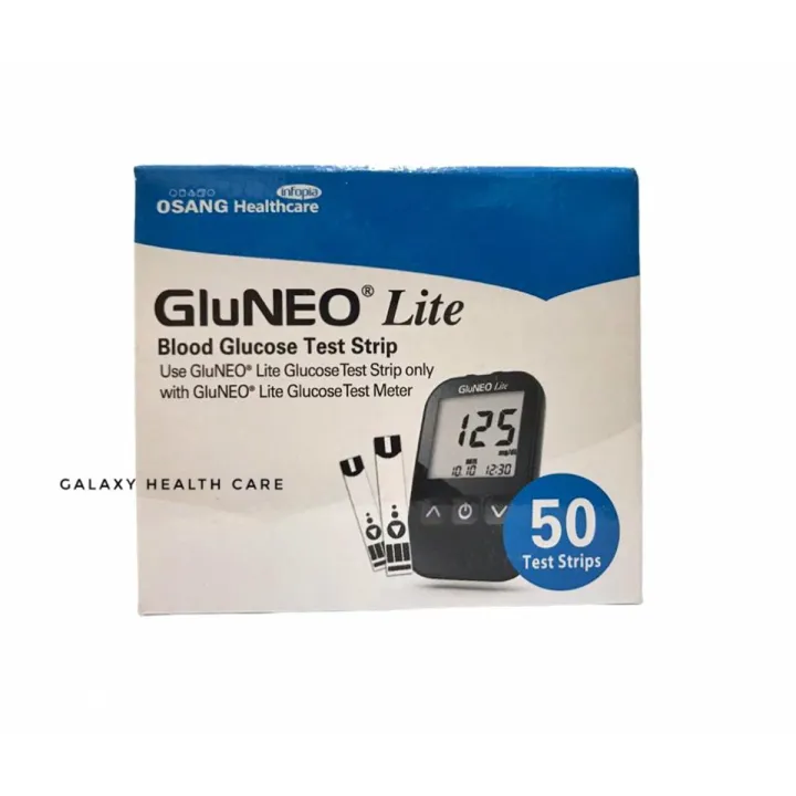 Buy GluNEO Lite Blood Glucose Test Strip 25*2 Vial 50pis at price in Bangladesh