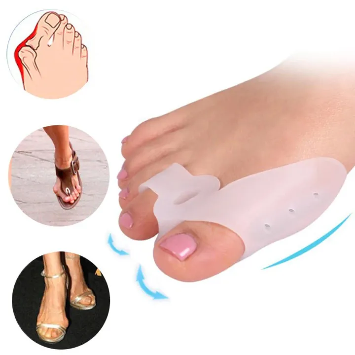 Buy Big Toe Straightener Thumb Valgus Protector Silicone Gel Foot Fingers Toe Separator Bunion Adjuster Feet Pads Relief Foot Pain   Best price in Bangladesh