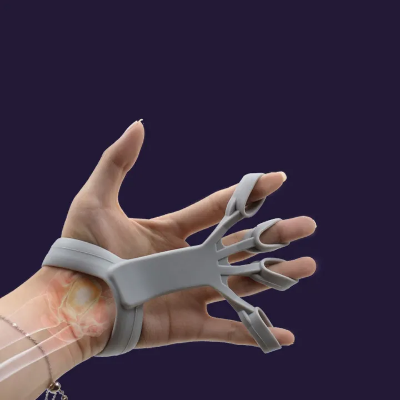 Buy silicone-grip-device-finger-exercise-stretcher-arthritis-hand-grip-trainer-strengthen-rehabilitation-training-to-relieve-pain Best price in Bangladesh