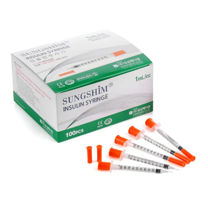  Buy Insulin Syringe U-100 1ml 31G*5mm 100 Pcs Made in Korea at price in Bangladesh