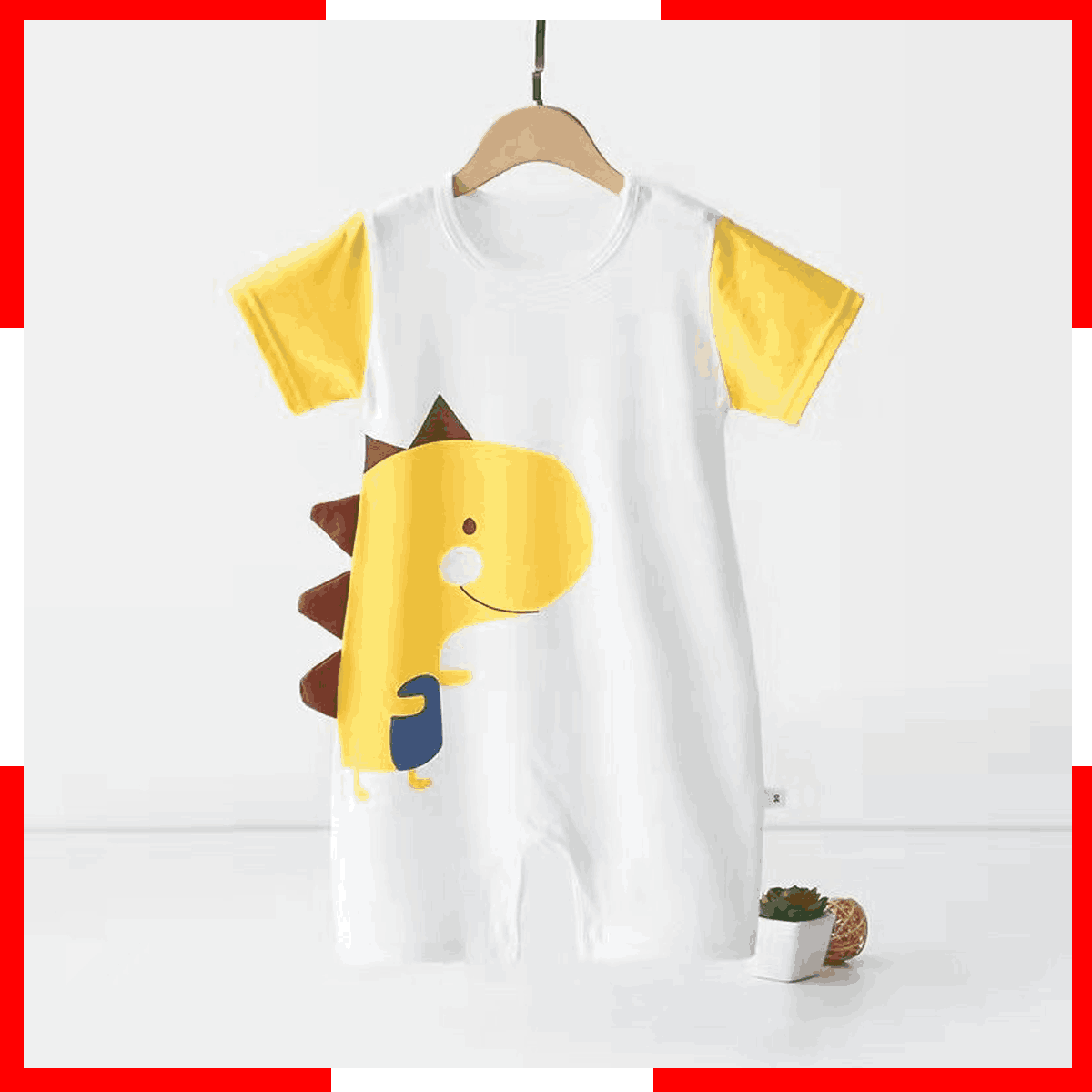 Buy Newborn-2years Baby Dinosaur Print Romper at Best Price in Bangladesh