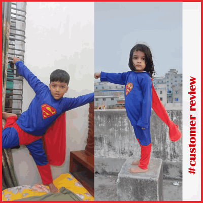 Buy Super Man Costume For Kids 2-10 Years at Best Price in Bangladesh