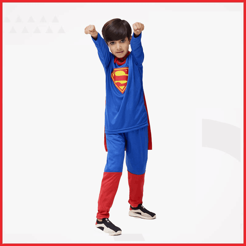 Buy Super Man Costume For Kids 2-10 Years at Best Price in Bangladesh