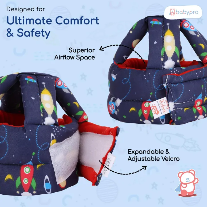 Buy Toddler Walking Safety Helmet Head Protector Adjustable Baby Infant No Bumps Head Protector Cushion Bumper Bonnet Kids Anti-Fall Safety Cap Hat for Walking Crawling Playing, 6-36 M at Best Price in Bangladesh