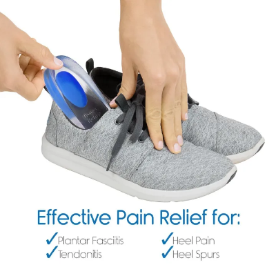  Buy Gel Heel Cushions for Heel Pain Relief (1 Pairs) Plantar Fasciitis Heel Cups | Silicone Cup Pads for Heel Spurs | Heel Pain Relief Insoles for Sore or Bruised Feet | Blue Heel Pads for Women at price in Bangladesh