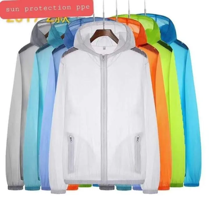 Buy mens-cycling-jackets-summer-sun-protection-clothing-hooded-breathable-lightweight-anti-uv-coat Best price in Bangladesh 