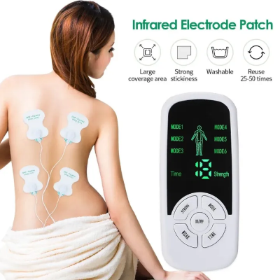 Buy ems-tens-unit-eletric-muscle-stimulator-neck-back-foot-hand-leg-body-relax-massage-pain-relief-physiotherapy-electrostimulator Best price in Bangladesh 