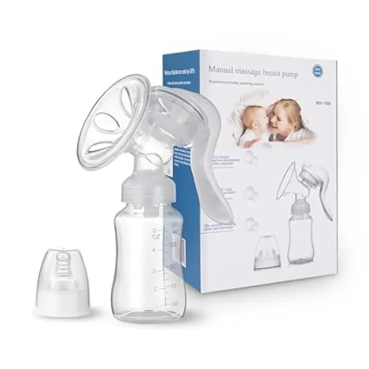  Buy manual-baby-bottle-pump-nipple-bottle-milk-feeding-brest-pumps-suction-postpartum-supplies-accessories Best price in Bangladesh 