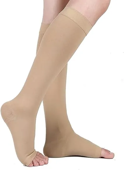  Buy Open Toe Compression Socks, 20-30 mmHg Toeless Compression Stockings, Knee High Calf Compression Socks, Support Hose for Varicose Veins, Nursing & Maternity, Relief Shin Splints, Men & Wome, (1 Pair) at Best price in Bangladesh