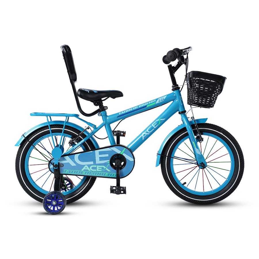 Buy ACEX Steel 1-Spd 16 inch Tendam Blue Bicycle for Kids Boys/Girls Online in Bangladesh at Best Prices 
