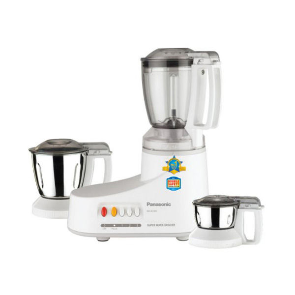 Buy Panasonic 1000 Watt 6 In 1 Super Mixer Grinder Heavy Duty Mixer Grinder (MX-AC300) White Online at Best Price In Bangladesh