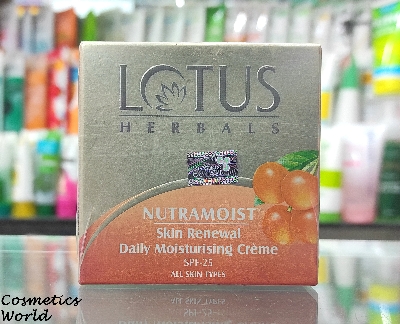 Buy Lotus Herbals Nutra moist Skin Renewal Daily Moisturizing Crème SPF 25 Cream - 50ml (India)  at Best Price In Bangladesh