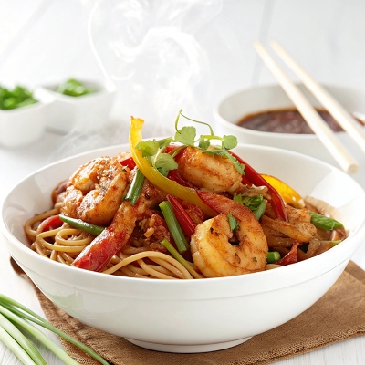 Buy Chili Garlic Prawn Combo With Noodles Online	