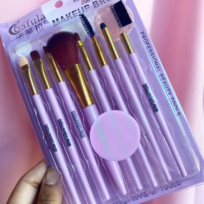 Picture of Makeup Brush Kit - 9 Pieces - with puff