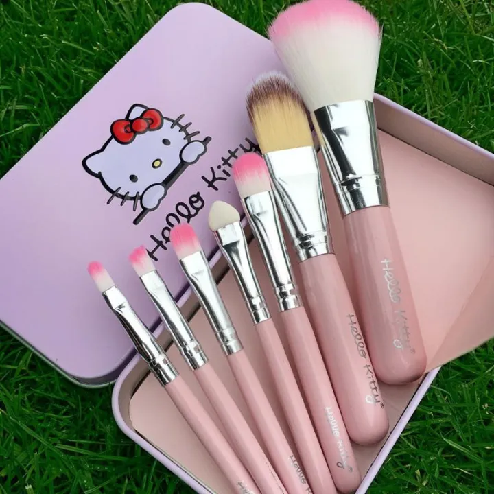 Picture of Hello Kitty Mini Makeup Brush Set of 7 Pieces - Pink
