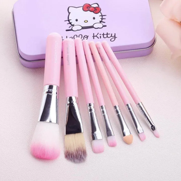 Picture of Hello Kitty Mini Makeup Brush Set of 7 Pieces - Pink