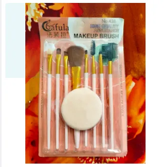 Picture of Makeup Brush Kit - 9 Pieces - with puff