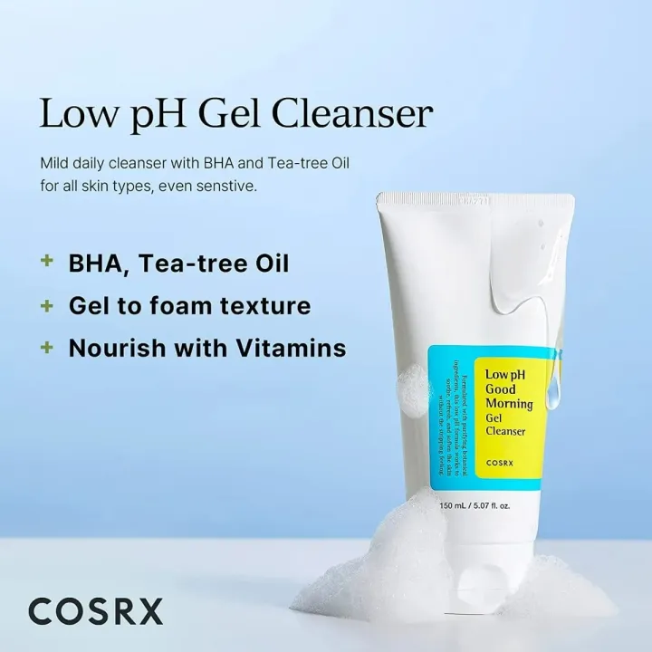 Picture of Authentic COSRX Low pH Good Morning Gel Cleanser 150ml