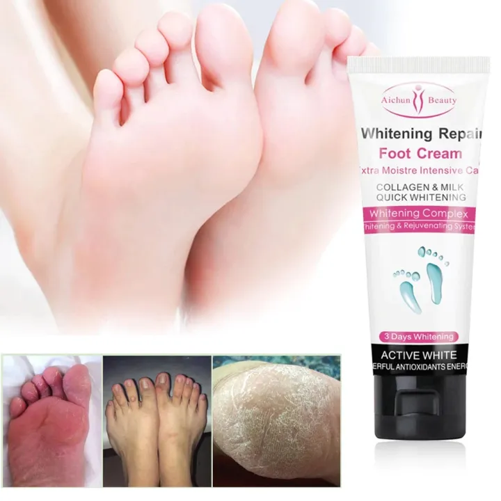 Picture of AICHUN BEAUTY Whitening Repair Foot Cream  -Heel Chapped Peeling Foot Hand Anti Dry Crack Skin Repair Moisturizing Nourishing Cream (100g) 