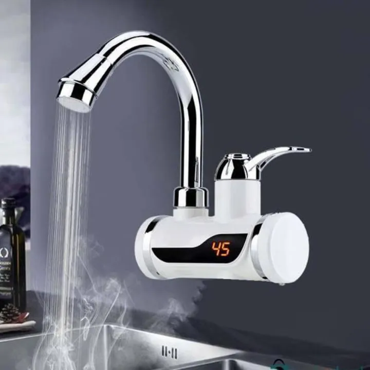 Picture of Instant Thankless Digital Electric Hot Water Tap for any wall Mount with led Display